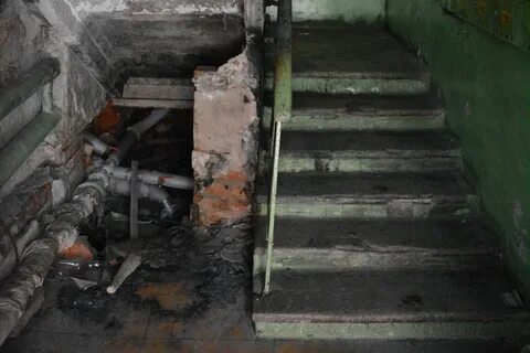 Ремонт подъезда после пожара