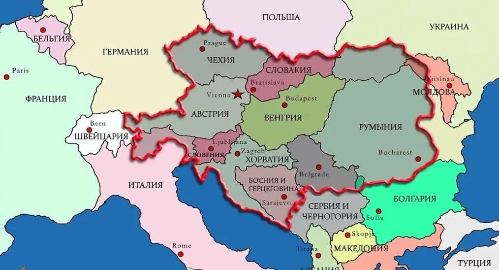 Территории Австро Венгрии 1914. Границы Австро-венгерской империи 1914. Австро Венгрия на карте 1914 года. Граница Австро-Венгрии в 1918.