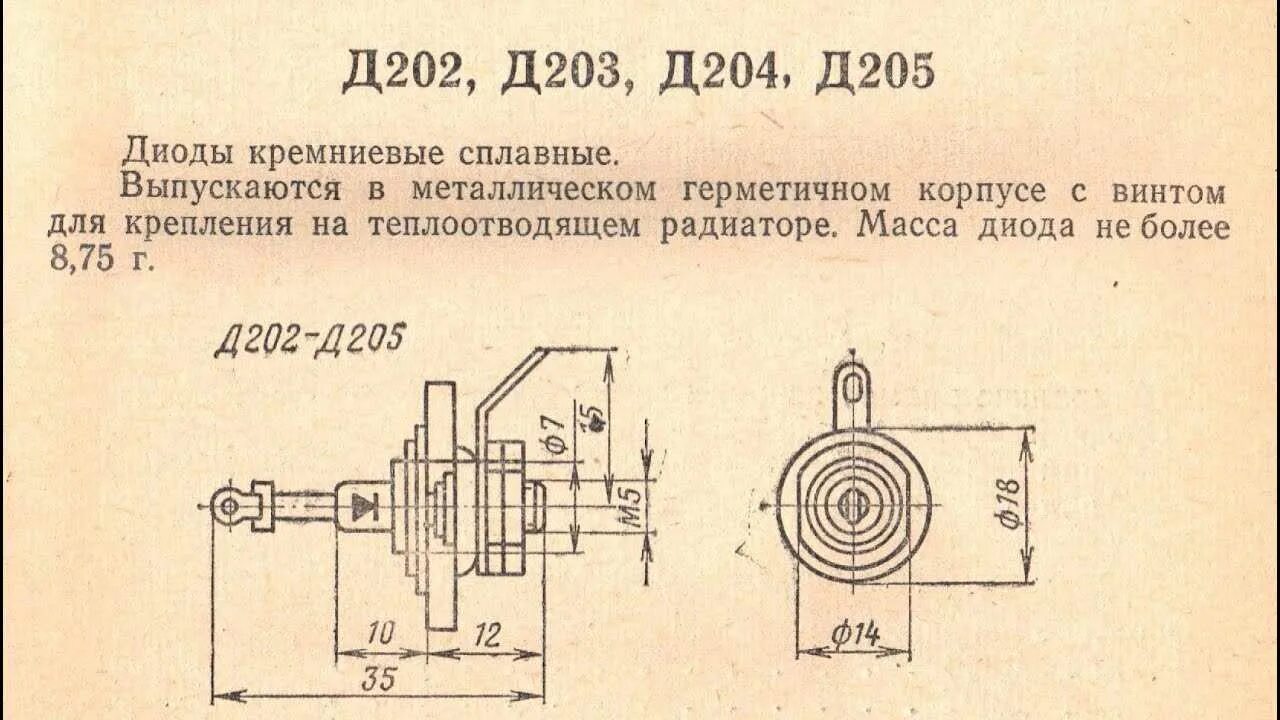 Диод содержание. Диод д202 технические характеристики. диод кд202. д202-д205. д202 характеристики диода.