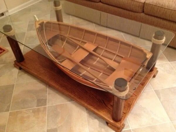 Creative unsinkable boat decor. Лодка для декора. Лодка в интерьере. Стол из лодки. Лодочки с декором.