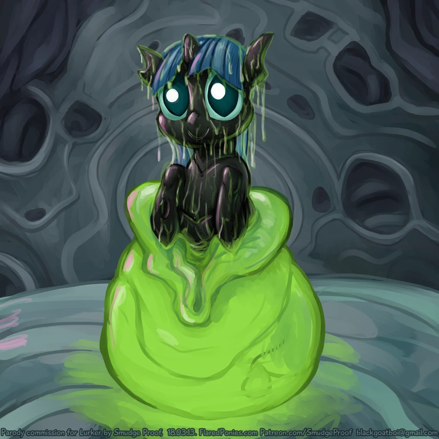 Furry slime. Slime Changeling. Чейнджлинги Transformation. Pony слизь Vore.