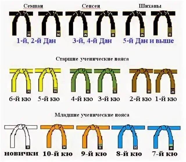 Пояса в карат. Каратэ киокусинкай пояса по порядку цвета. Пояс на 9 кю киокушинкай каратэ. Пояс на 10 кю каратэ киокушинкай. Кю пояса каратэ Кекусинкай.