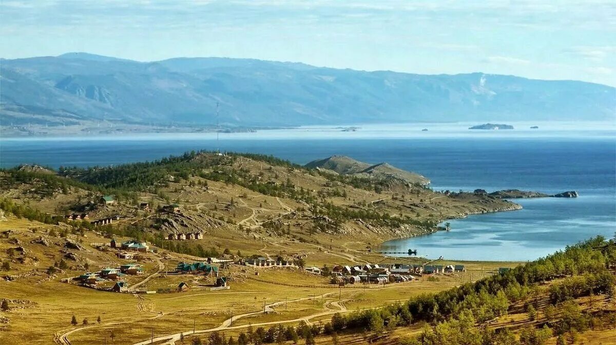 Куркутский залив Байкал деревня Куркут