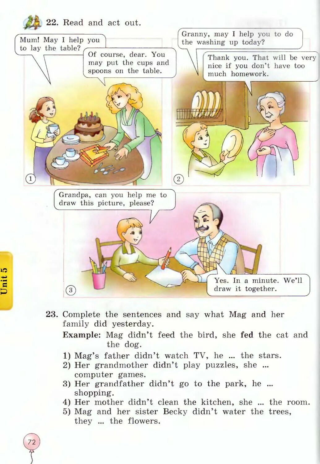 May can i help you. Read and Act out. Read and Act out перевод. Complete the sentences and say what mag and her Family did yesterday перевод. May and her Family 3 класс.