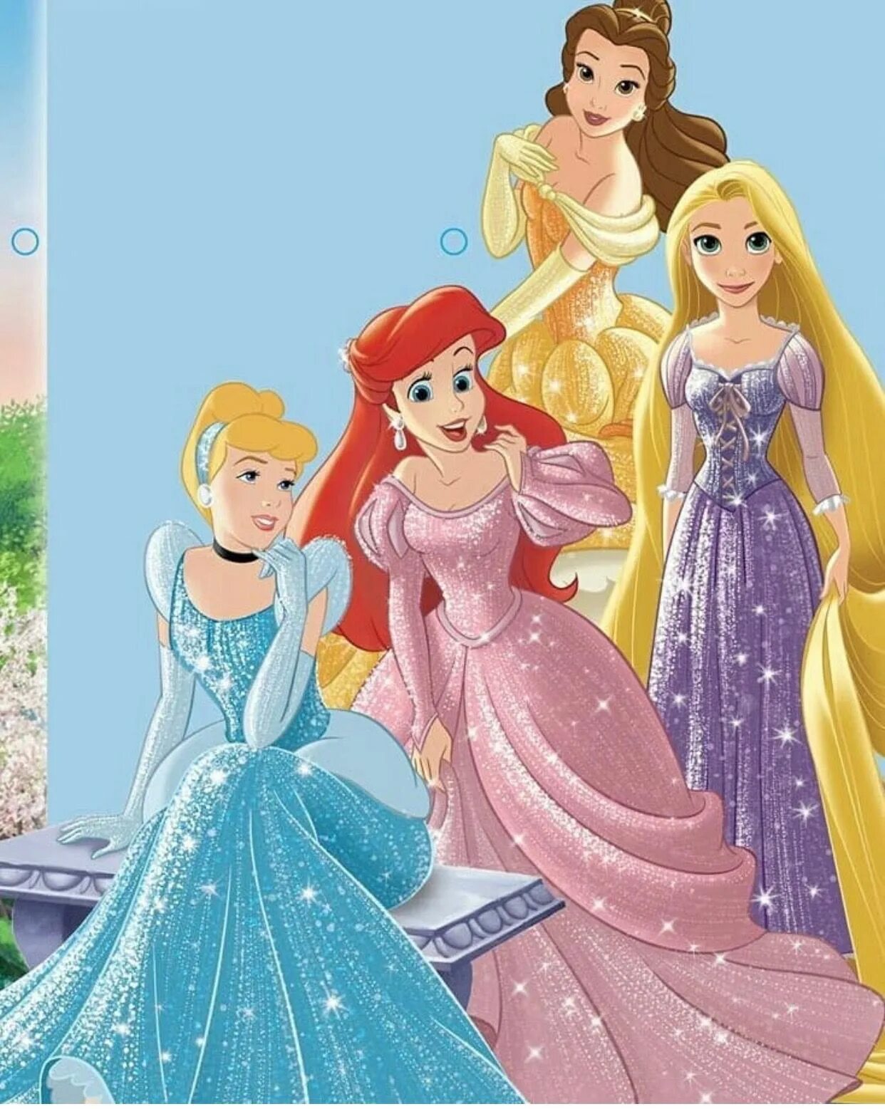 Найди принцессу. Принцессы Диснея. Четыре принцессы. Принцессы Диснея картинки.