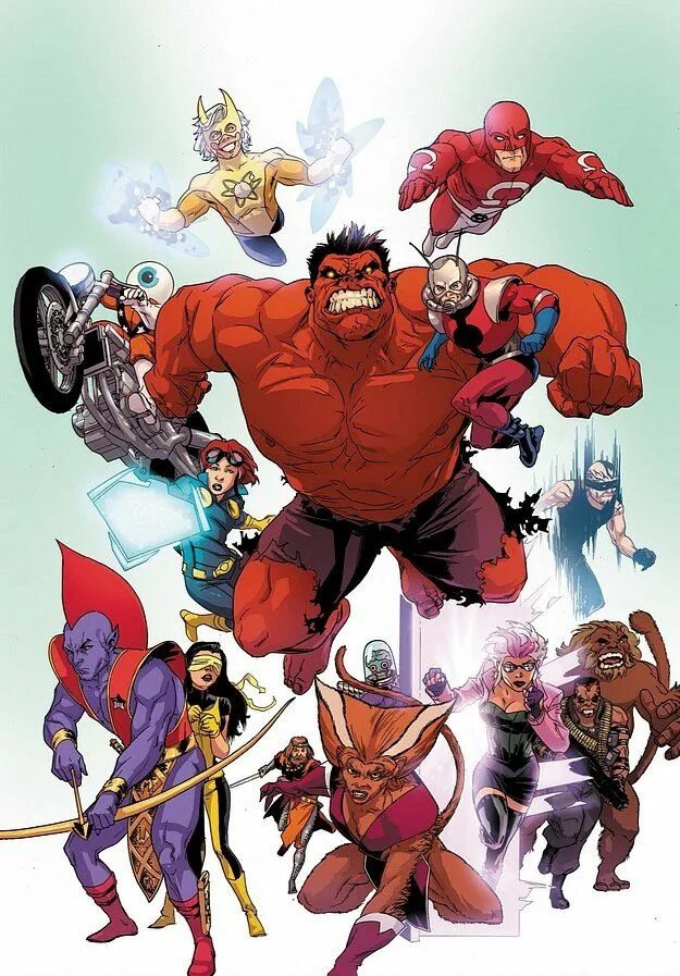 Marvel update. Вселенная марвел. человек горилла марвел. стрельцы во вселенной марвел. official marvel handbook - meste.