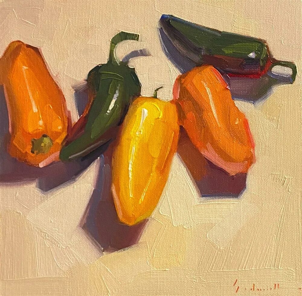 Less peppers. Sarah Sedwick художник.