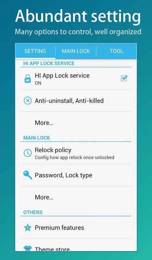 Relock приложение