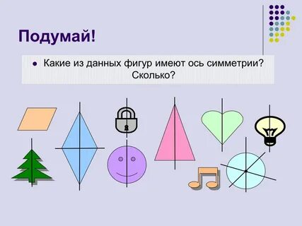 Примеры фигур имеющих центр симметрии