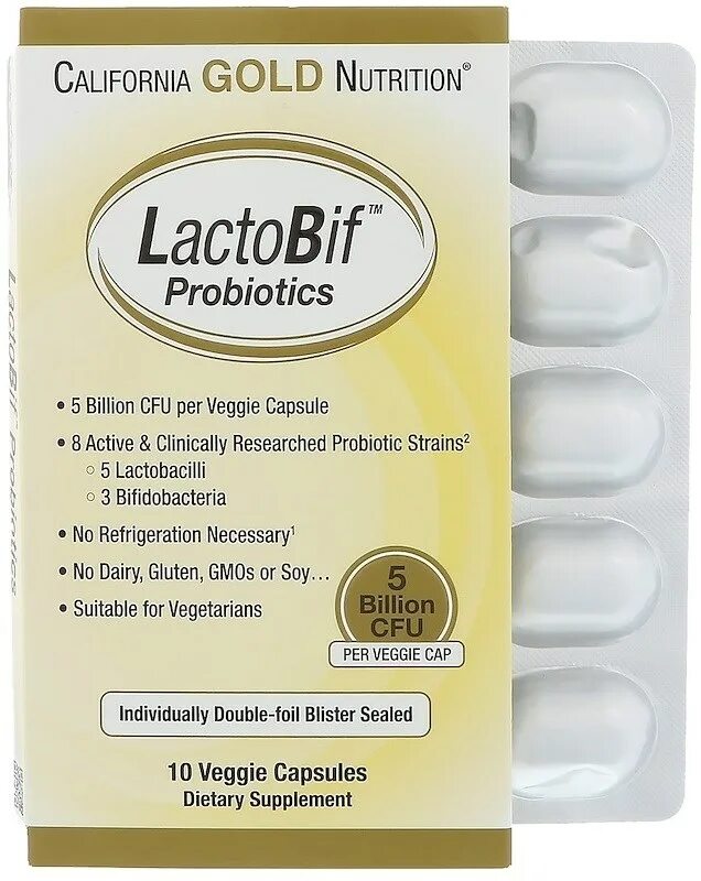 California Gold Nutrition пробиотики LACTOBIF 5. California Gold Nutrition, LACTOBIF probiotics, 5 billion CFU, 10 Veggie Capsules. Лактобиф 30 пробиотик. Пробиотики LACTOBIF 100.