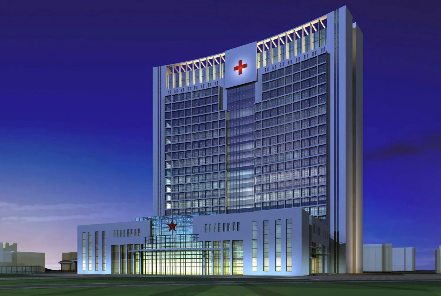 Rey juan carlos madrid. New hospital tower rush university medical center / perkins&will. Здание больницы на белом фоне. Медицинские здания и сооружения. Больница снаружи.