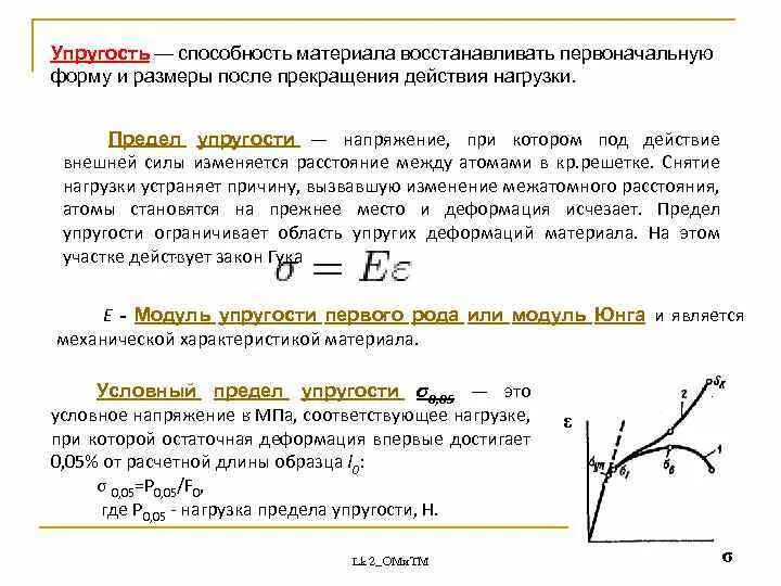 Предел упругости стали при растяжении формула. Напряжение предела прочности материала. Нагрузка, по которой определяется предел текучести материала. Предел упругости формула. Чем можно объяснить нарастание сопротивления