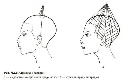 Схема стрижки каскад