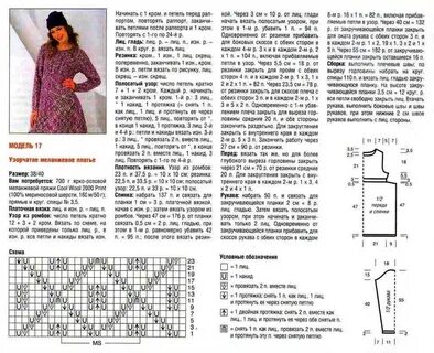 Платье женское вязаное спицами схема и описание