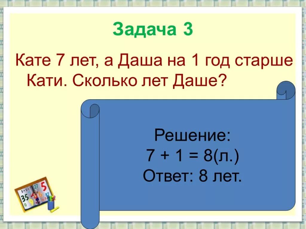 Насколько старше. Задачи старше моложе. Моложе старше задания. Решение задачи старше младше. Понятия молодой-старый задания.