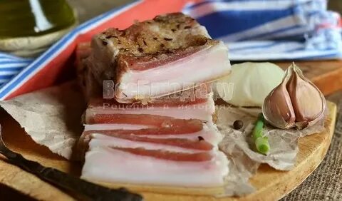 Самое вкусное сало сухим способом