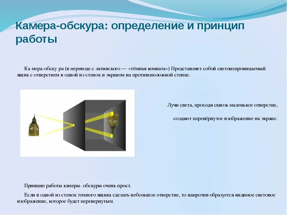 Образуют видимой формой. Камера обскура оптическая схема. Камера обскура принцип действия. Ход лучей в камере обскура. Принцип действия работы камеры обскура.