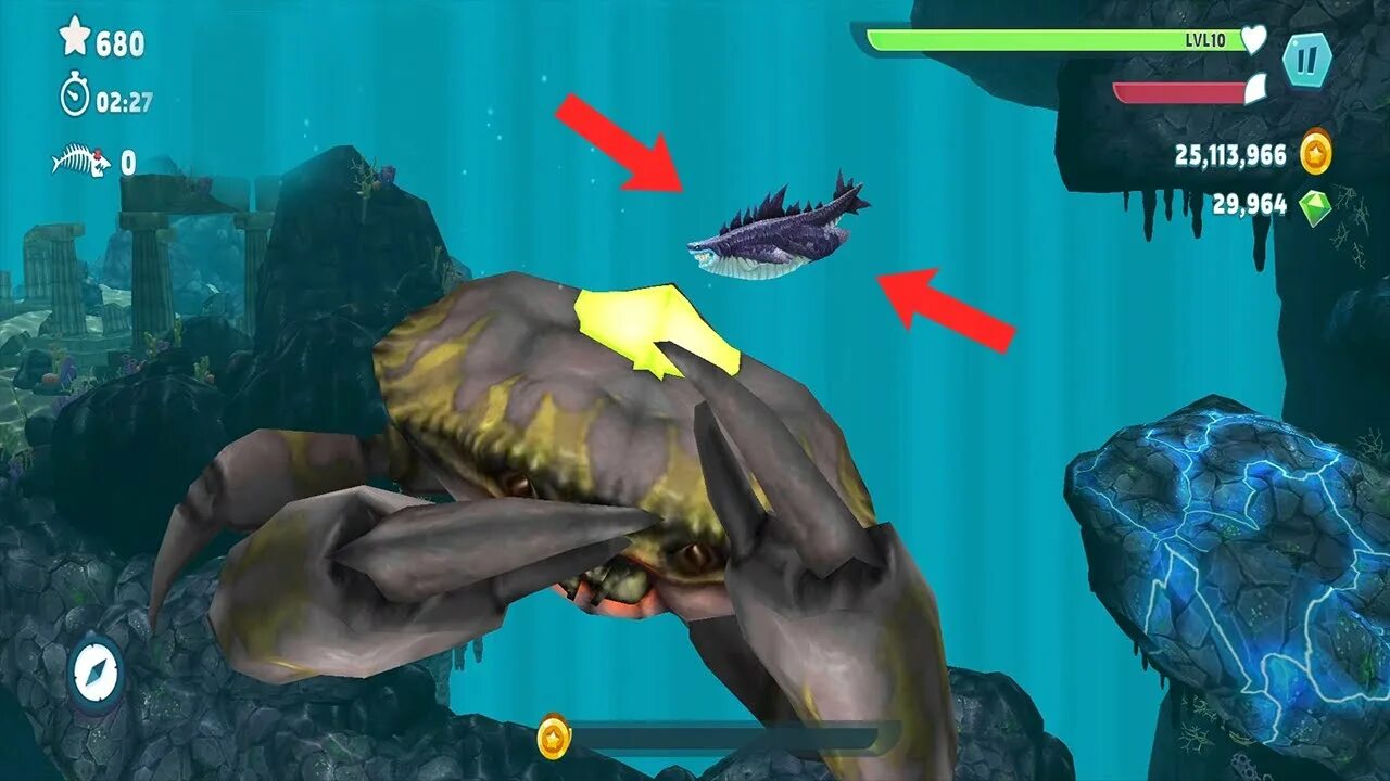 Краб в игре hungry shark. Босс краб hungry Shark. Хангри Шарк краб. Hungry Shark Evolution босс краб. Hungry Shark краб.