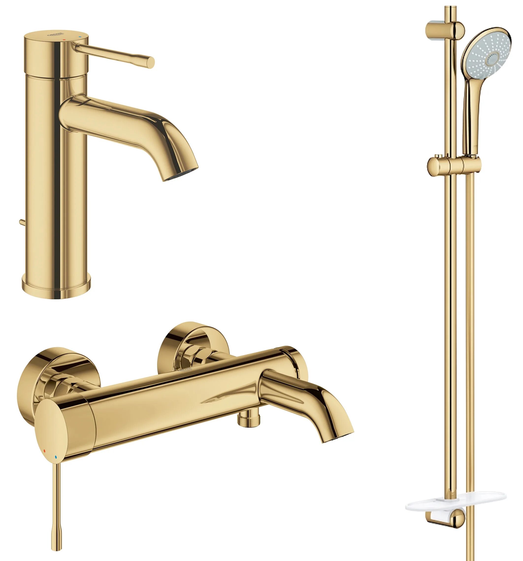 Комплект душа grohe. Смеситель Грое для ванной Essence. Душевая система Grohe Essence Set-227 gl. Комплект Grohe Essence.