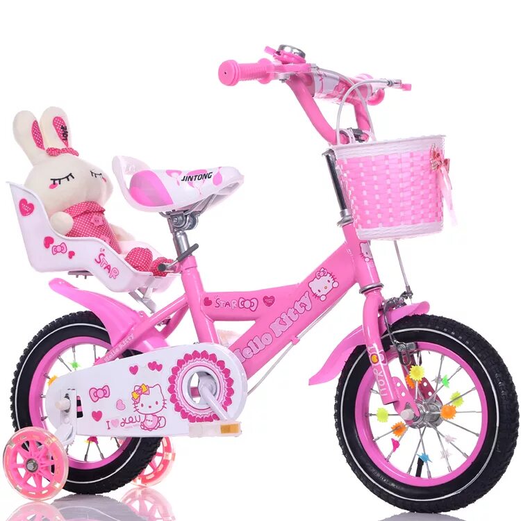 Детский велосипед от 5 лет для девочки. Hello Kitty велосипед 12. Велосипед Bambi "hello Kitty" m 1661. Трехколесный велосипед Bambi hello Kitty m1661. Хеллоу Китти на велосипеде.