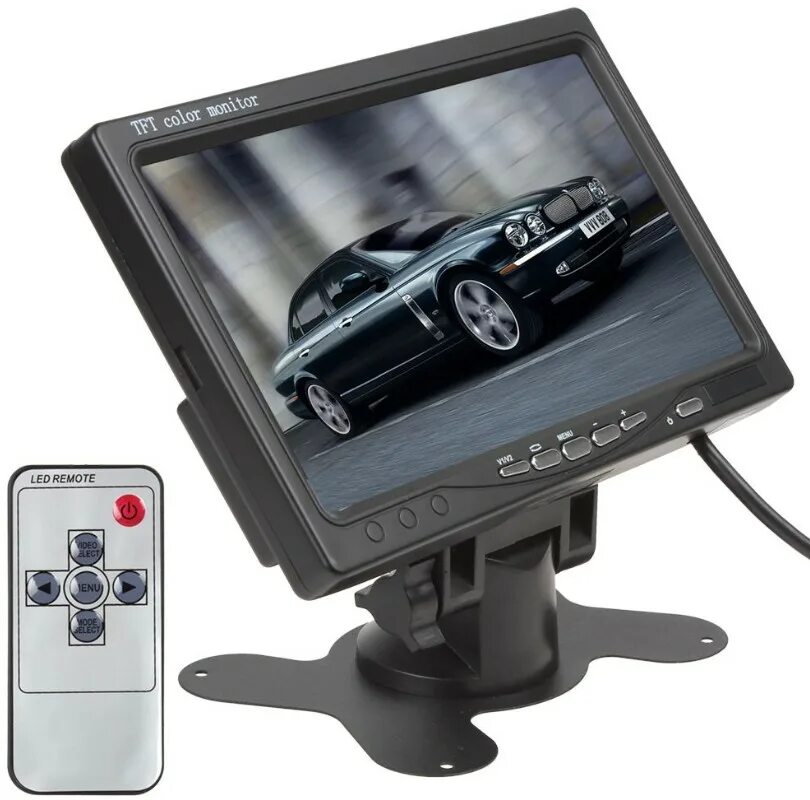 Купить автомобильный монитор. Монитор 7"TFT-LCD. TFT Color Monitor автомобильный 7 разъём. TFT LCD Monitor автомобильный. 7 TFT LCD Monitor.