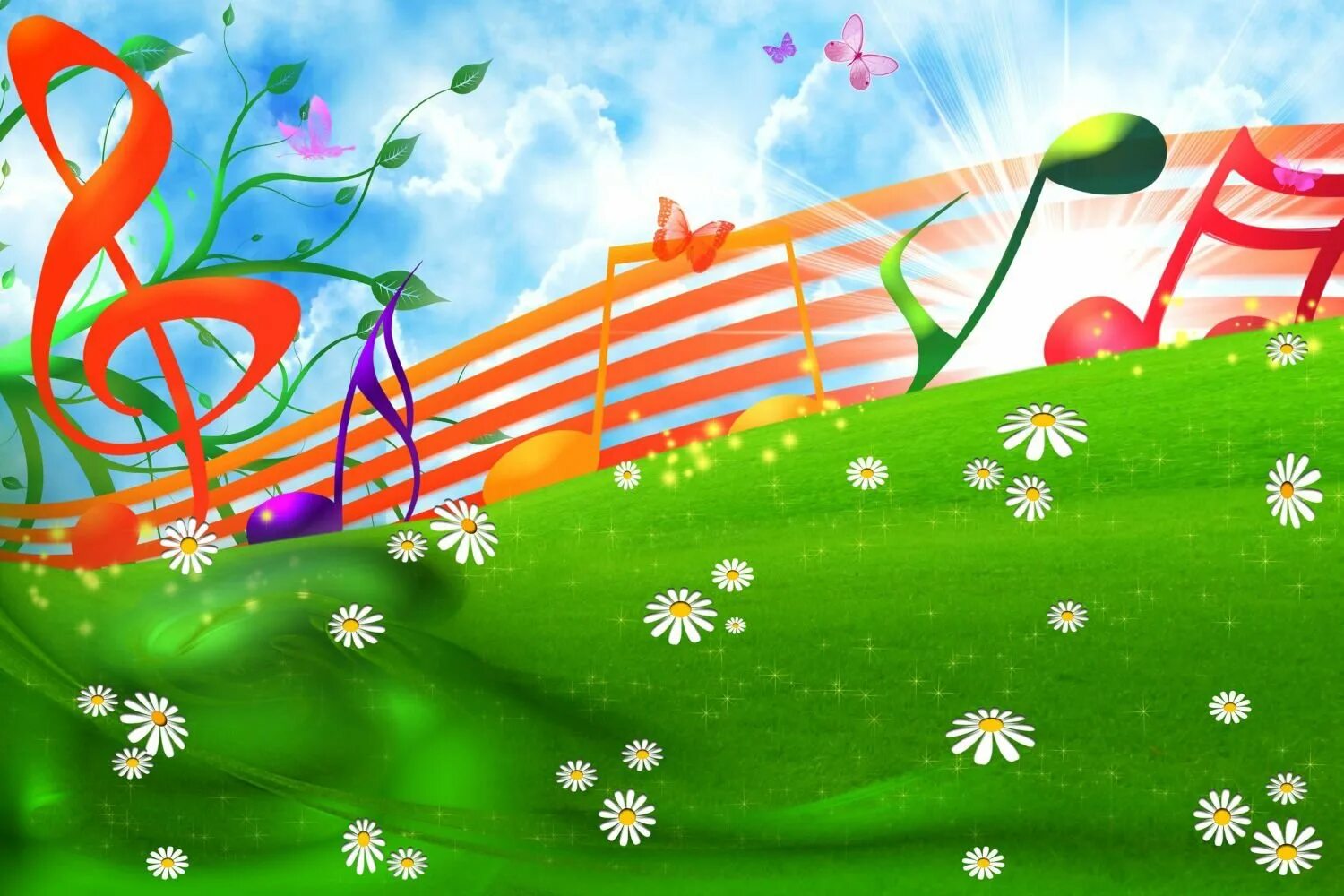 музыкальные картинки. музыка детская летняя. стих про отдых летом. музыка детская летняя. баннер для детского сада.