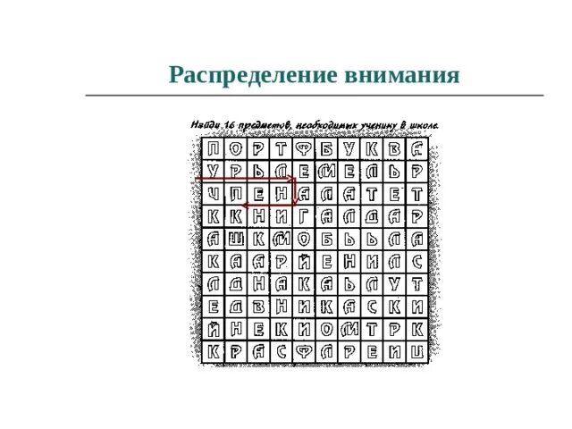 Распределение и переключение внимания. Развитие распределения внимания. Упражнения на распределение внимания для младших школьников. Упрожнениена внимание.