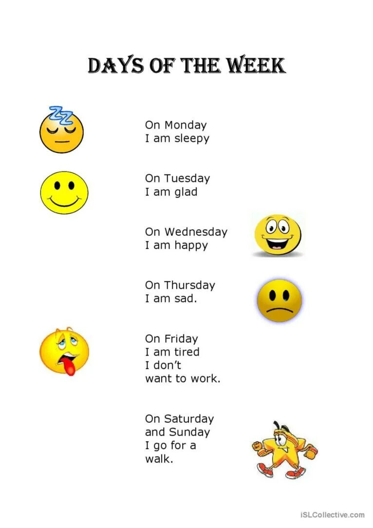 Английские песни недели. Стишок про дни недели на английском. стих про дни недели на английском языке для детей. стихотворение про дни недели на английском. стих по английскому языку про дни недели.