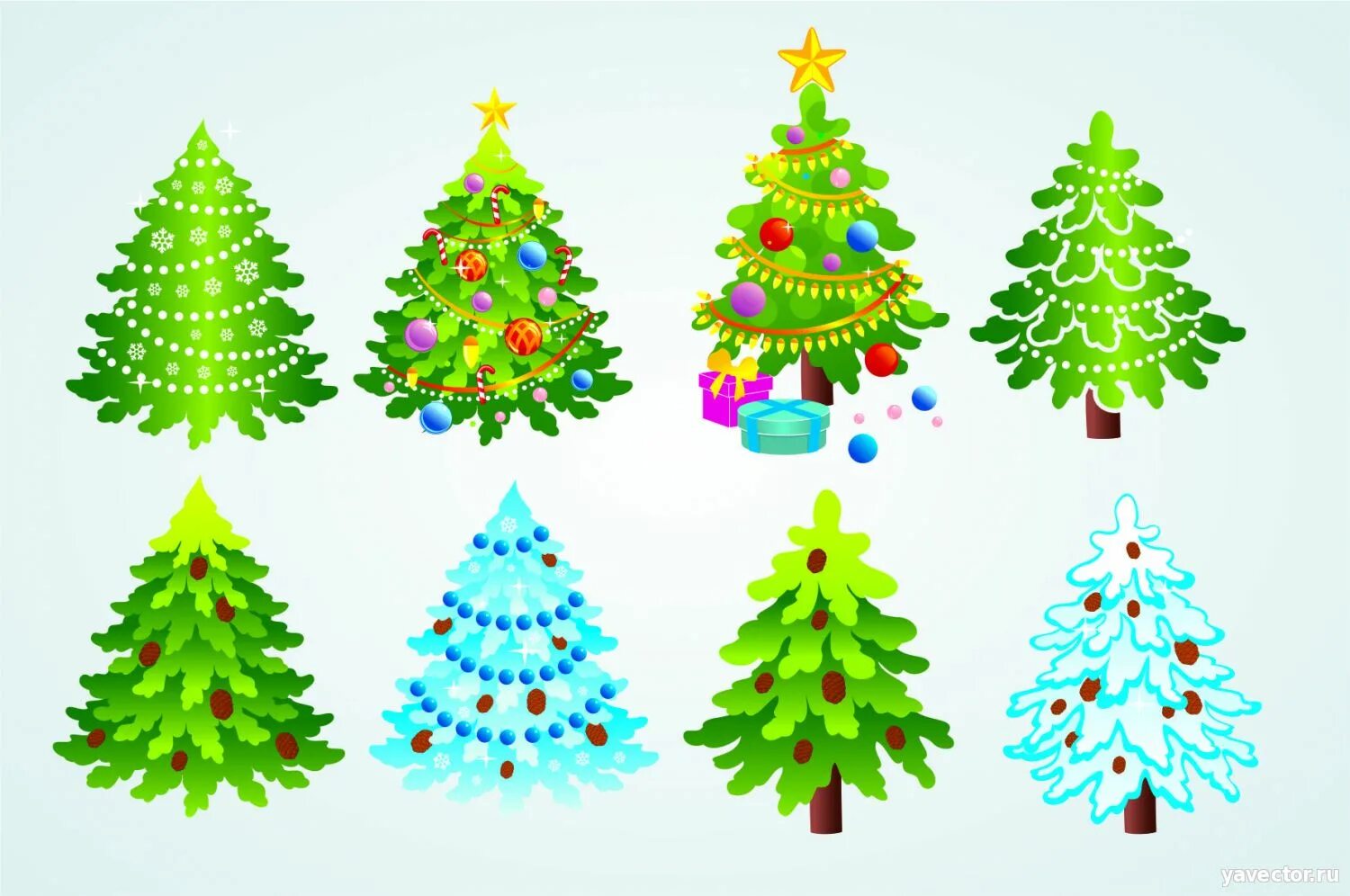 набор елок, 6 см. 6 елочек. елка новогодняя для вырезания цветная. 6 елочек. елочки 6 штук разные по высоте демонстрационный материал.