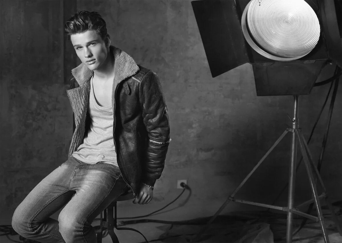 Man modeling. Man modeling