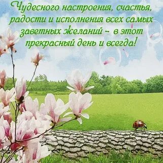 Открытки с пейзажем с хорошими пожеланиями