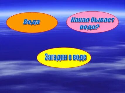 Какая бывает вода