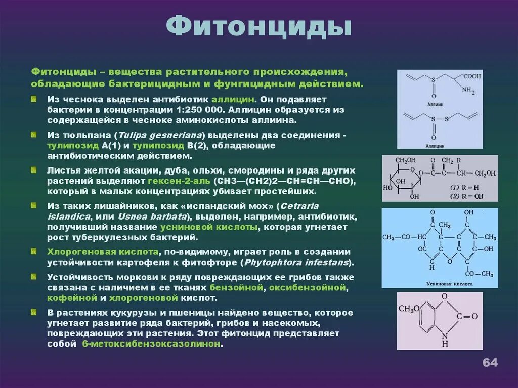 Соединения растительного происхождения. Фитонциды это вещества. Вещества, обладающие бактерицидным действием. Химическая структура фитонцидов. Классификация фитонцидов.