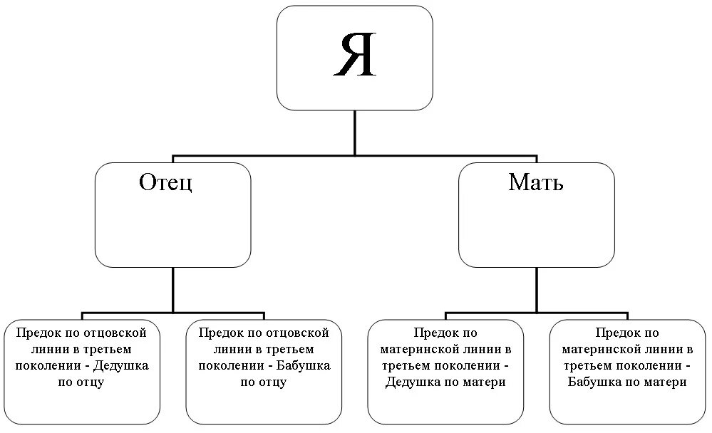 Именование по предкам отцовской линии 10 букв