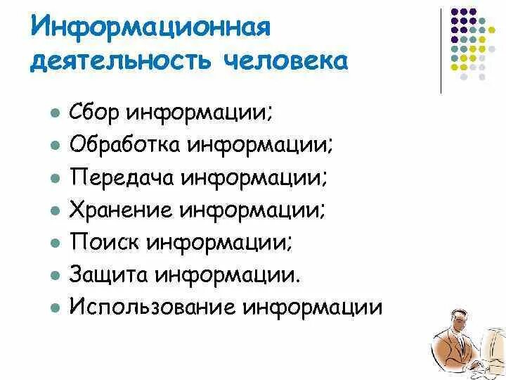 Информационная деятельность человека. Виды деятельности человека. С чем связана информационная деятельность человека. Примеры информационной деятельности.