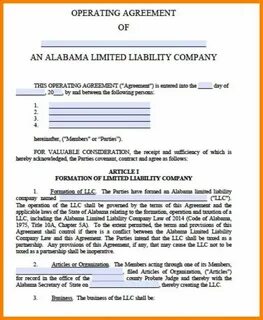 Agreement relating to the