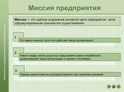 Миссия деятельности