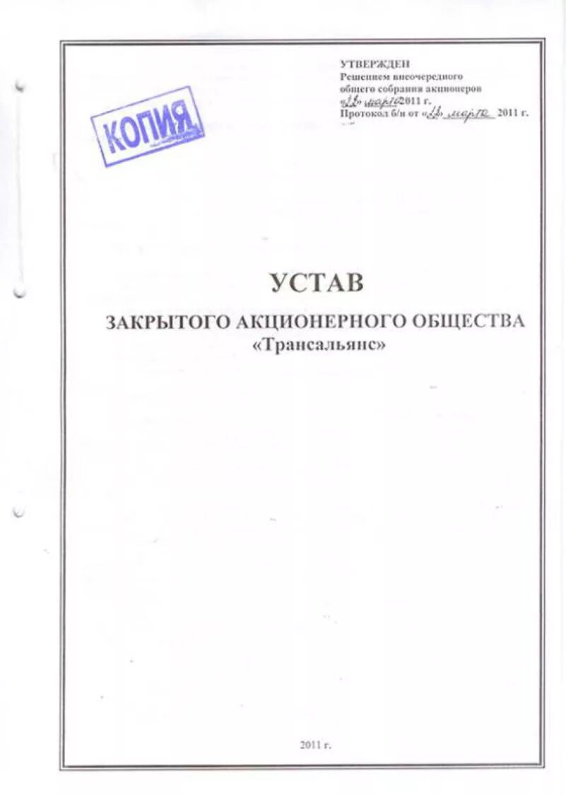 Публичное акционерное общество устав