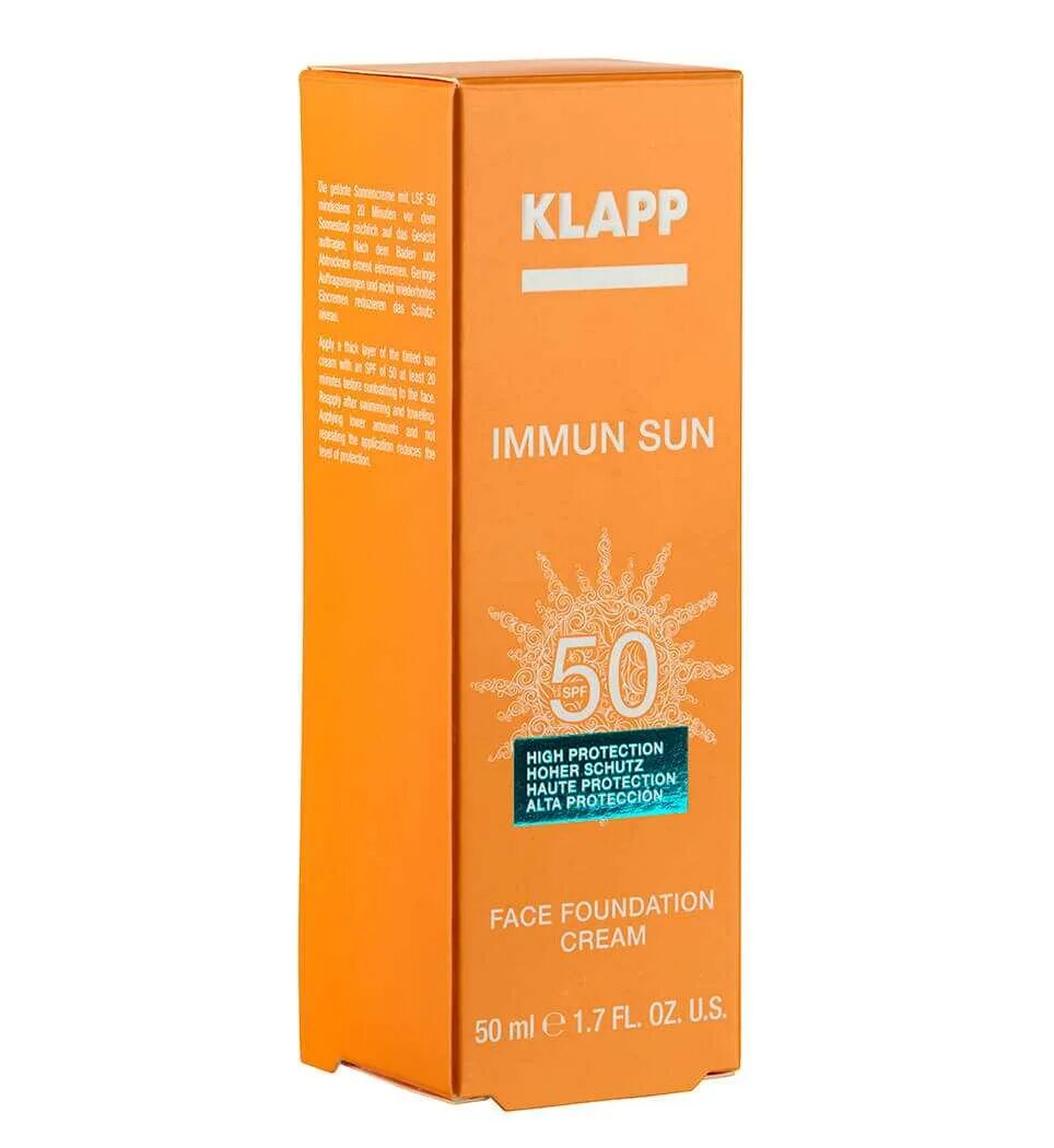 Klapp Immun Sun SPF 50. Солнцезащитный крем Klapp СПФ 50. Klapp крем Immun Sun face Foundation SPF 50. Klapp spf50 с тональным эффектом.