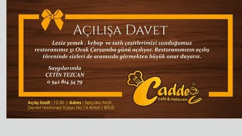 Opening card