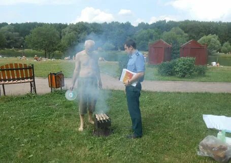 Штраф за шашлыки во дворе