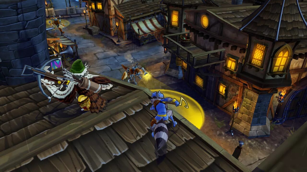 Слай купер прыжок. Sly Cooper. Sly Cooper Thieves in time. Sly Cooper: Thieves in time (2013. Sly Cooper игра.