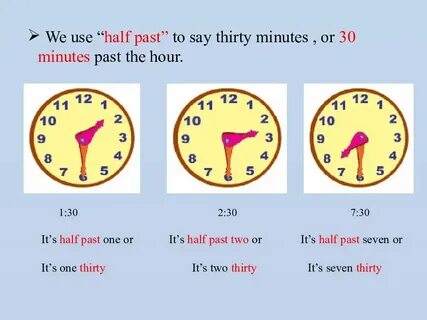 First time english