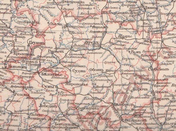 Волости курской губернии. Курская губерния рыльский уезд. карта курской губернии 1864. курская область в 1940 году карта. карта курской губернии до 1917.