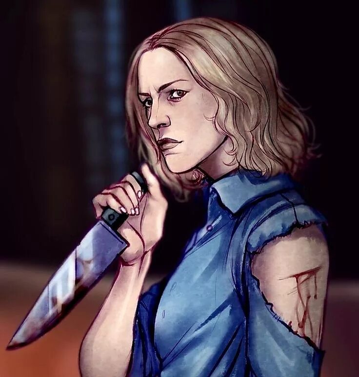 Лори строуд дбд. Лори строуд. лори строуд арт. лори строуд dead by daylight арт.