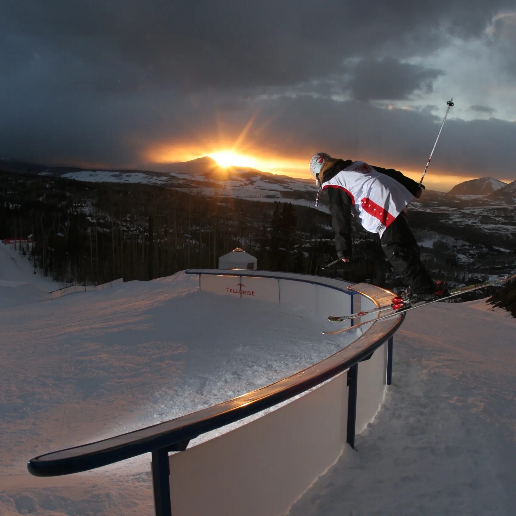 Springboard for Snowboarding. Best shot. Ski life