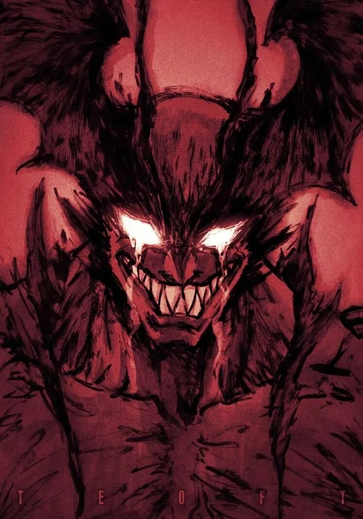 Devilman улыбка. Devilman Crybaby красные демон красный.