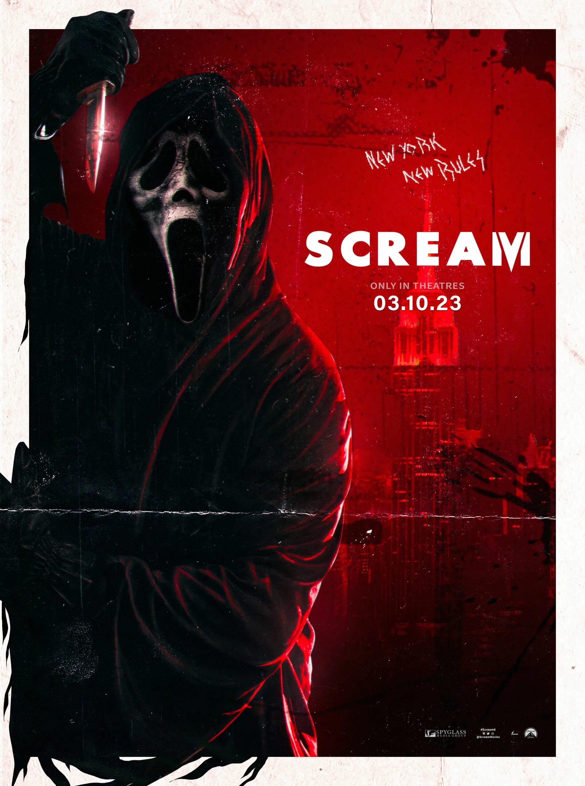 Poster 2023. Scream 6 2023 posters. Scream 6 poster. Scream vi 2023. Крик 6 Постер 2023.