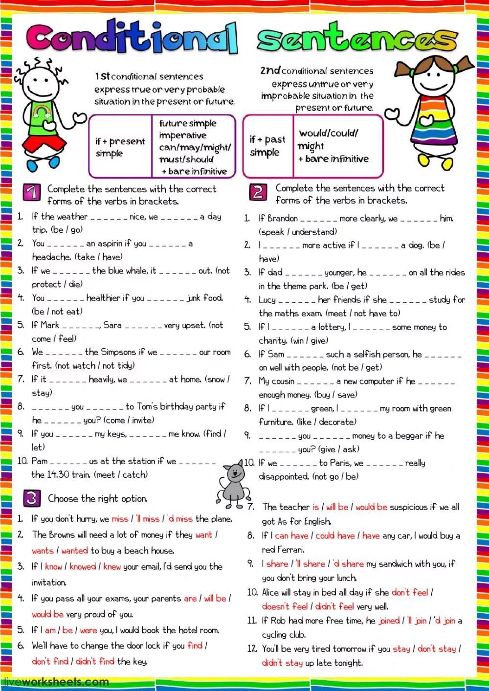 First conditional exercise 1. 1 And 2 conditionals в английском языке Worksheets. Conditionals упражнения. Conditional 0 1 упражнения Worksheets. Conditionals упражнения all Types.