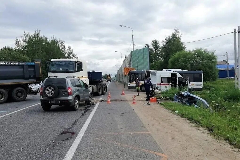 Дорожно-транспортное происшествие. Авария в Подмосковье сегодня.